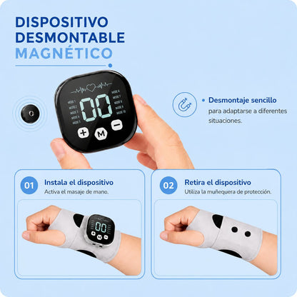 Electropulsos para manos sobrecargadas